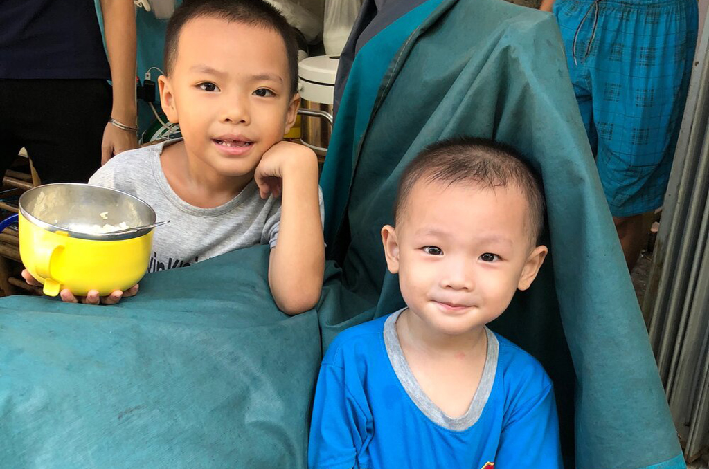 Two children from Duc Son orphanage